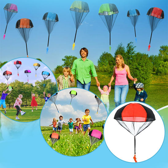 Parachute à Lancer pour Enfants – Nylon Résistant, 48 cm, Motricité, Extérieur | TrioNest™