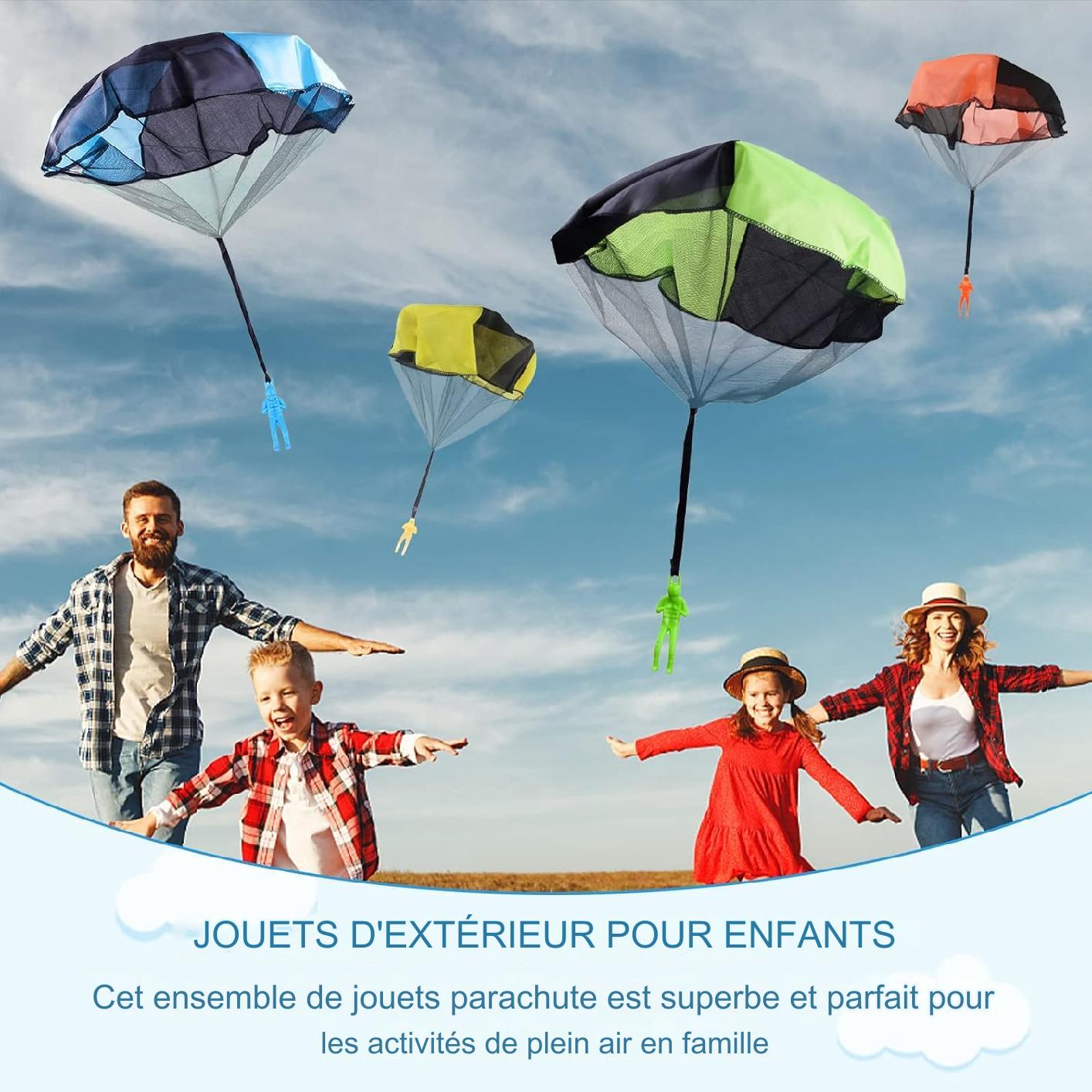 Parachute à Lancer pour Enfants – Nylon Résistant, 48 cm, Motricité, Extérieur | TrioNest™
