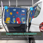 Pare-Soleil Voiture pour Bébé | TrioNest™ – Anti-UV, Moustiquaire Intégrée, 68x50 cm, 150 g, 6 Styles