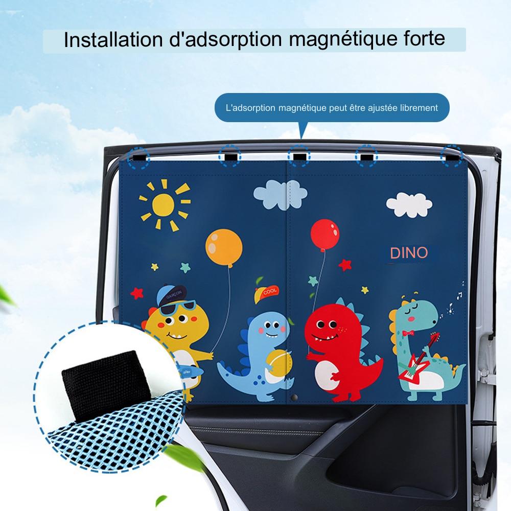 Pare-Soleil Voiture pour Bébé | TrioNest™ – Anti-UV, Moustiquaire Intégrée, 68x50 cm, 150 g, 6 Styles