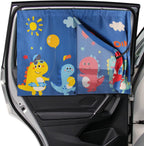 Pare-Soleil Voiture pour Bébé | TrioNest™ – Anti-UV, Moustiquaire Intégrée, 68x50 cm, 150 g, 6 Styles