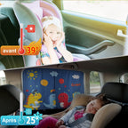 Pare-Soleil Voiture pour Bébé | TrioNest™ – Anti-UV, Moustiquaire Intégrée, 68x50 cm, 150 g, 6 Styles