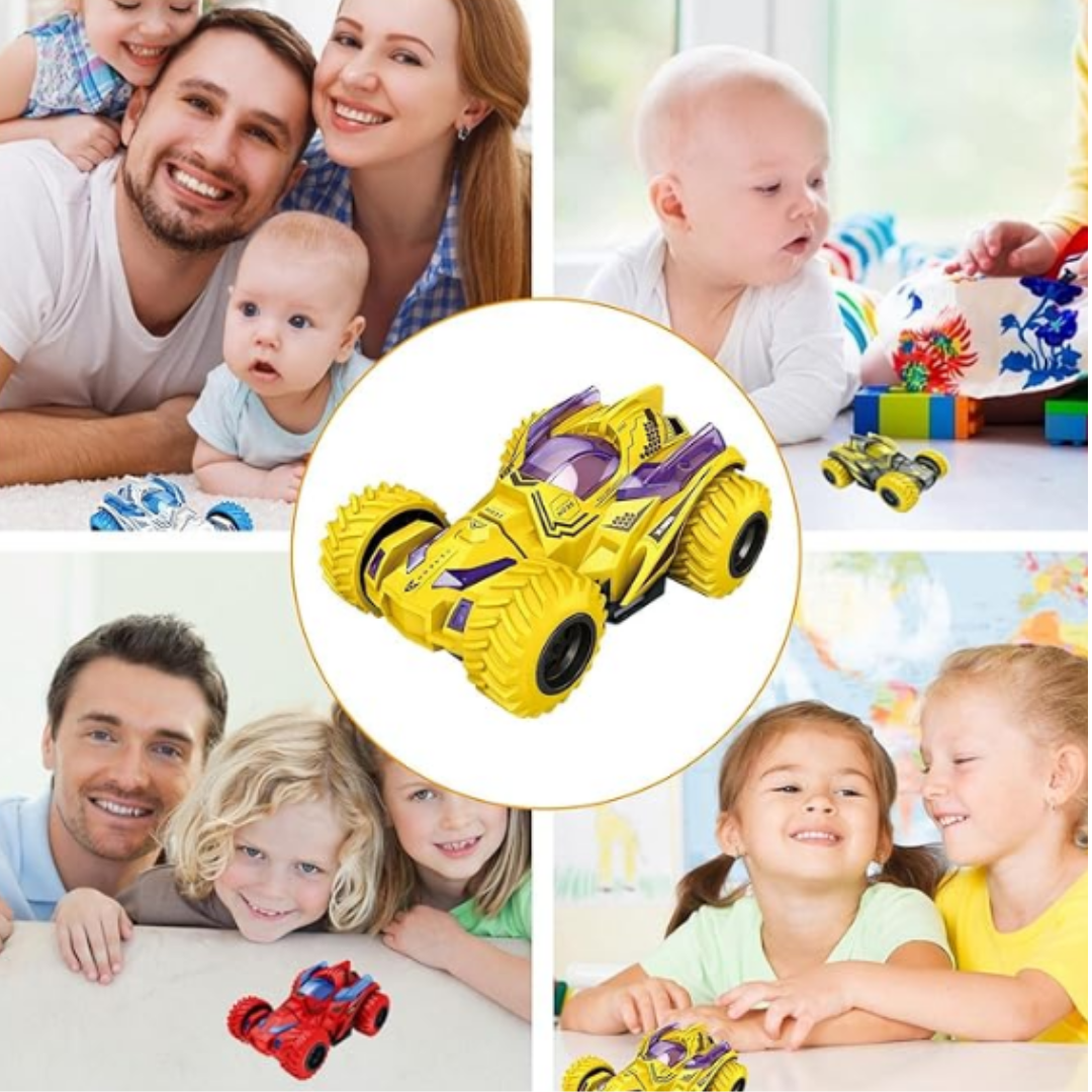 Voiture Inertielle Jouet 360° – Tête Tordante, Tous Terrains, Sans Piles, Développement Moteur | VROOMY by TrioNest™
