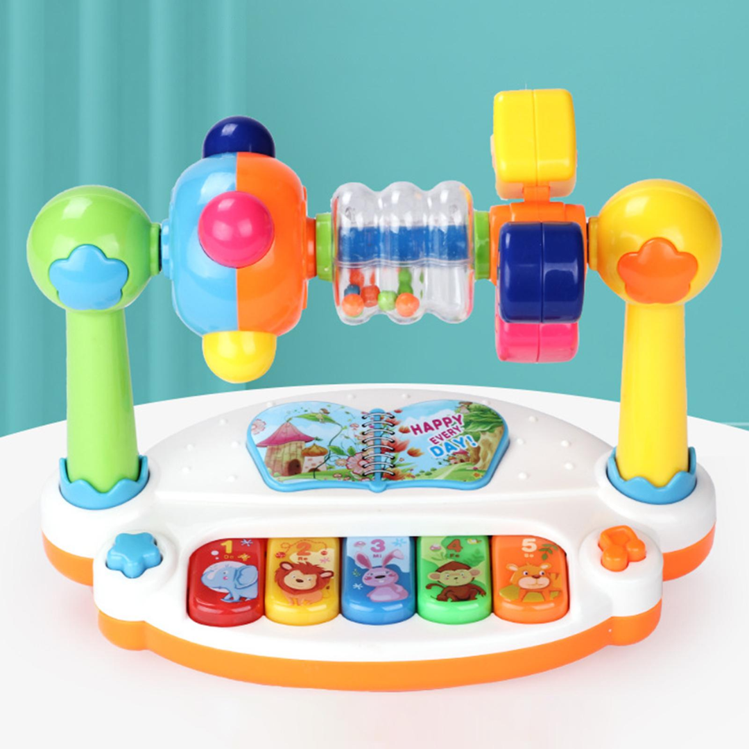 Piano Musical Éducatif Bébé 7 Notes Lumières Lettres Chiffres Couleurs – TrioNest™
