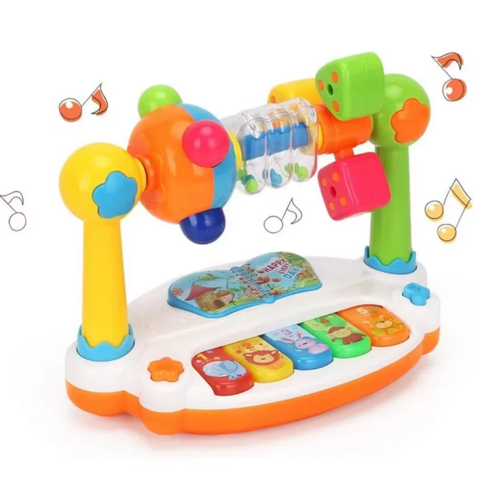 Piano Musical Éducatif Bébé 7 Notes Lumières Lettres Chiffres Couleurs – TrioNest™