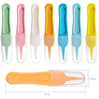 Pince de Nettoyage pour Bébé – Nez, Oreilles, Yeux & Nombril, Embout Rond, Plastique ABS, Couvercle Hygiénique | NasoCare by TrioNest™