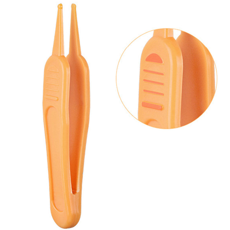 Pince de Nettoyage pour Bébé – Nez, Oreilles, Yeux & Nombril, Embout Rond, Plastique ABS, Couvercle Hygiénique | NasoCare by TrioNest™