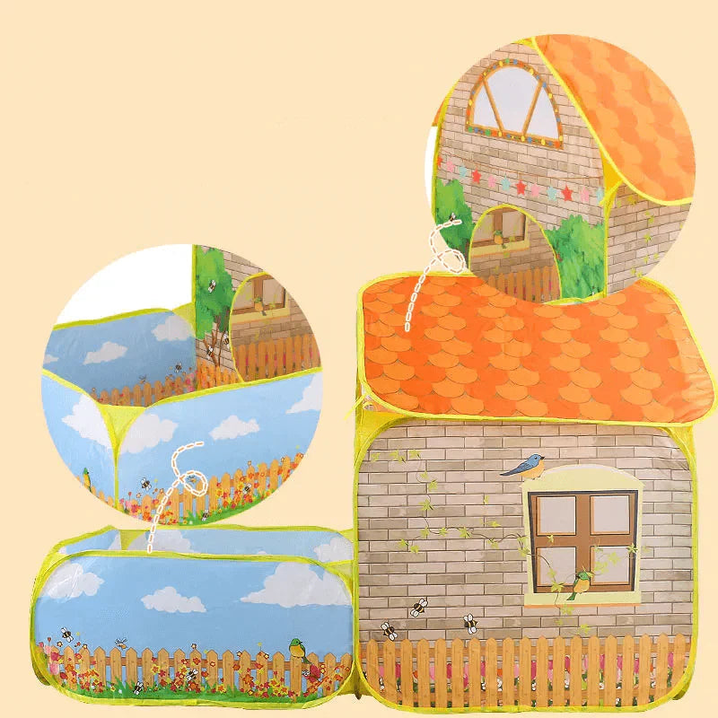 Tente Piscine à Balles Enfant BallNest™ – Anti-Moustiques, Respirante & Pliable Intérieur Extérieur 0-6 Ans | TrioNest™