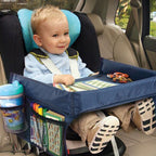 Plateau de Voyage Enfant Pliable – Tablette Voiture Siège Auto, Poussette & Train | TrioNest™