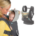 Porte-Bébé Capuche HoodNest – Harnais Réglable, Oreillettes, Poche, Coton, 10 kg | TrioNest™