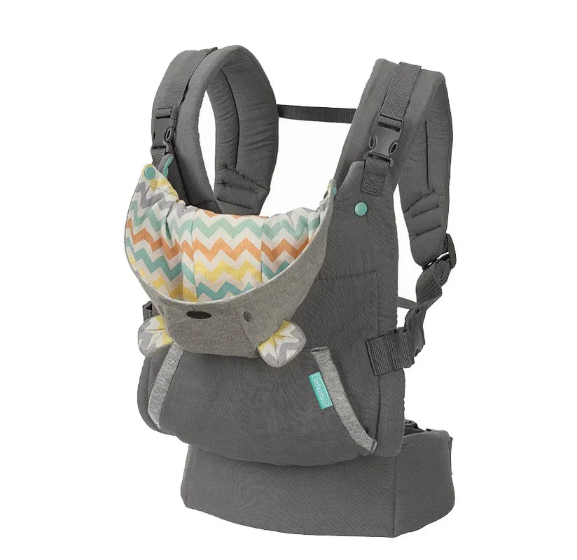 Porte-Bébé Capuche HoodNest – Harnais Réglable, Oreillettes, Poche, Coton, 10 kg | TrioNest™
