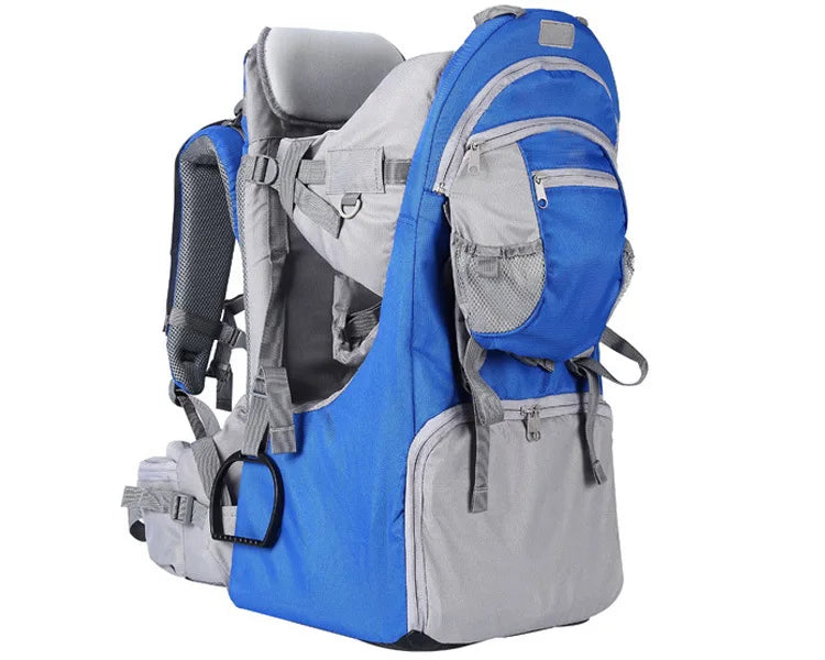 Porte-Bébé Randonnée & Voyage - Châssis Ultra-Léger & Confort Dos - Pare-Soleil & Rangement Intégré | TrioNest Adventure