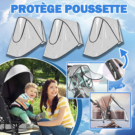Protège Poussette Universel – Housse de Pluie Transparente pour Poussette | TrioNest™