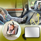 Rétroviseur de Siège Auto pour Bébé | TrioNest™ – Vision 360°, Compatible Tous Véhicules, Sangles Renforcées