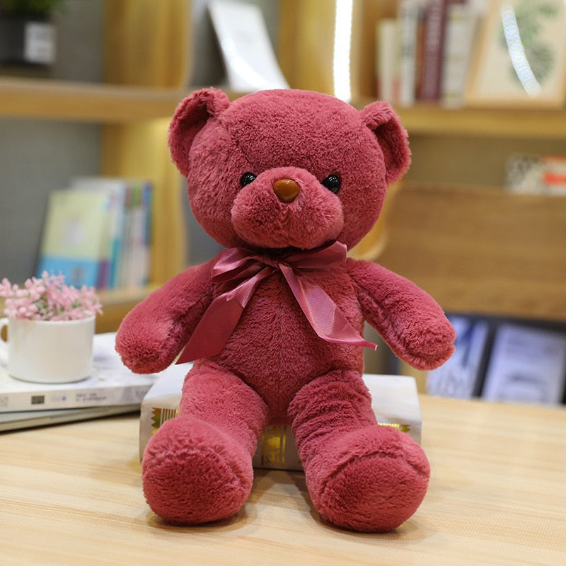 Peluche Ours Adorable 30 cm | TrioNest™ – Douce, Lavable Main, 10 Coloris, Idéale Cadeau Naissance