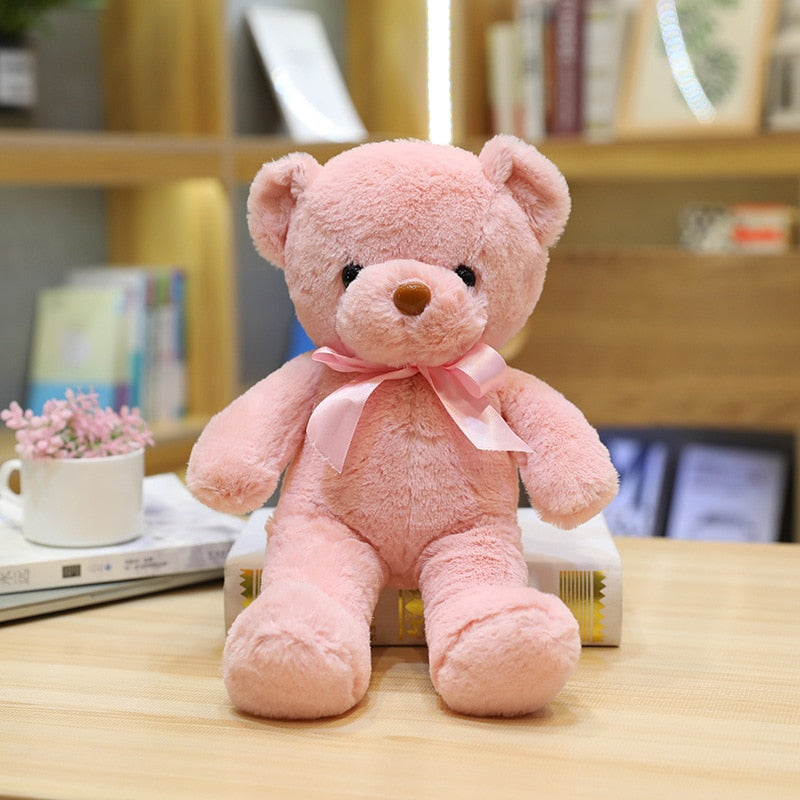 Peluche Ours Adorable 30 cm | TrioNest™ – Douce, Lavable Main, 10 Coloris, Idéale Cadeau Naissance