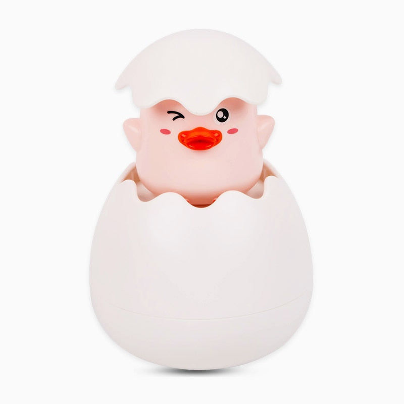Jouet Œuf de Bain Bébé – Sans BPA, Mode Pluie & Jet, Motifs | TrioNest™