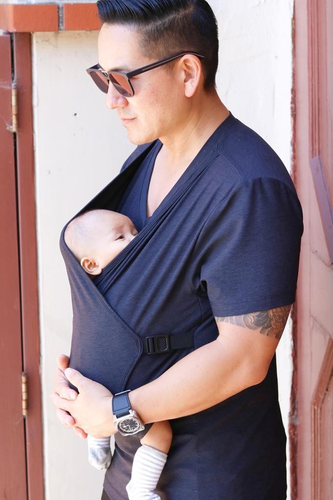 Tee-Shirt Kangourou Porte-Bébé – Peau à Peau, Allaitement & Mains Libres – TrioNest™