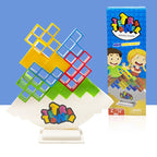 Jouet Puzzle Tour Tetris Enfants – 100% ABS, Équilibre, Motricité Fine, Logique & Travail d'Équipe | TetrisTower by TrioNest™
