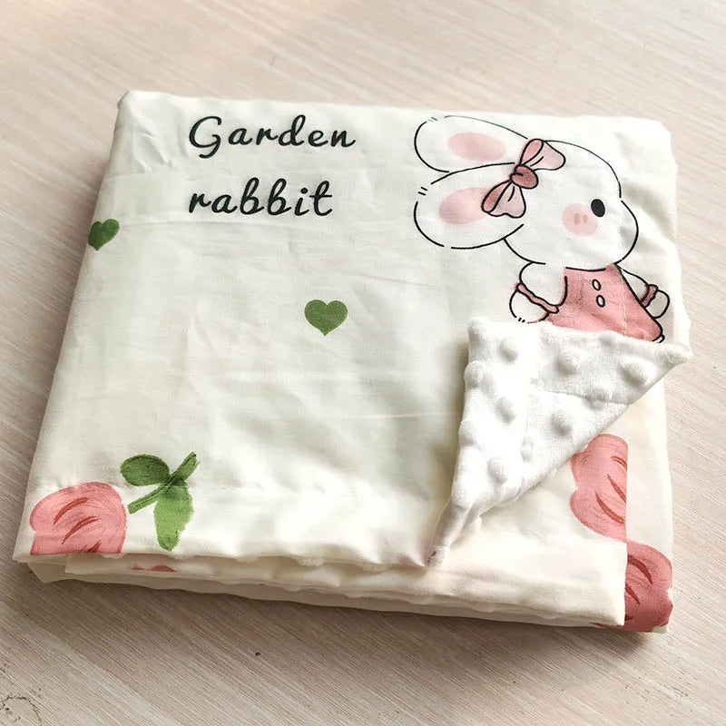 Couverture Bébé À Motif d'Animaux – Douce, Respirante, Éveil Sensoriel, Polyvalente, Cadeau Naissance | SafariSoft by TrioNest™