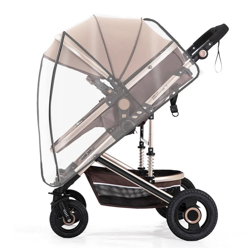 Protège Poussette Universel – Housse de Pluie Transparente pour Poussette | TrioNest™