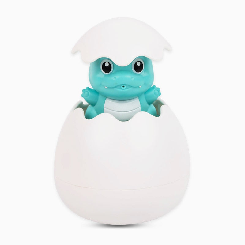 Jouet Œuf de Bain Bébé – Sans BPA, Mode Pluie & Jet, Motifs | TrioNest™