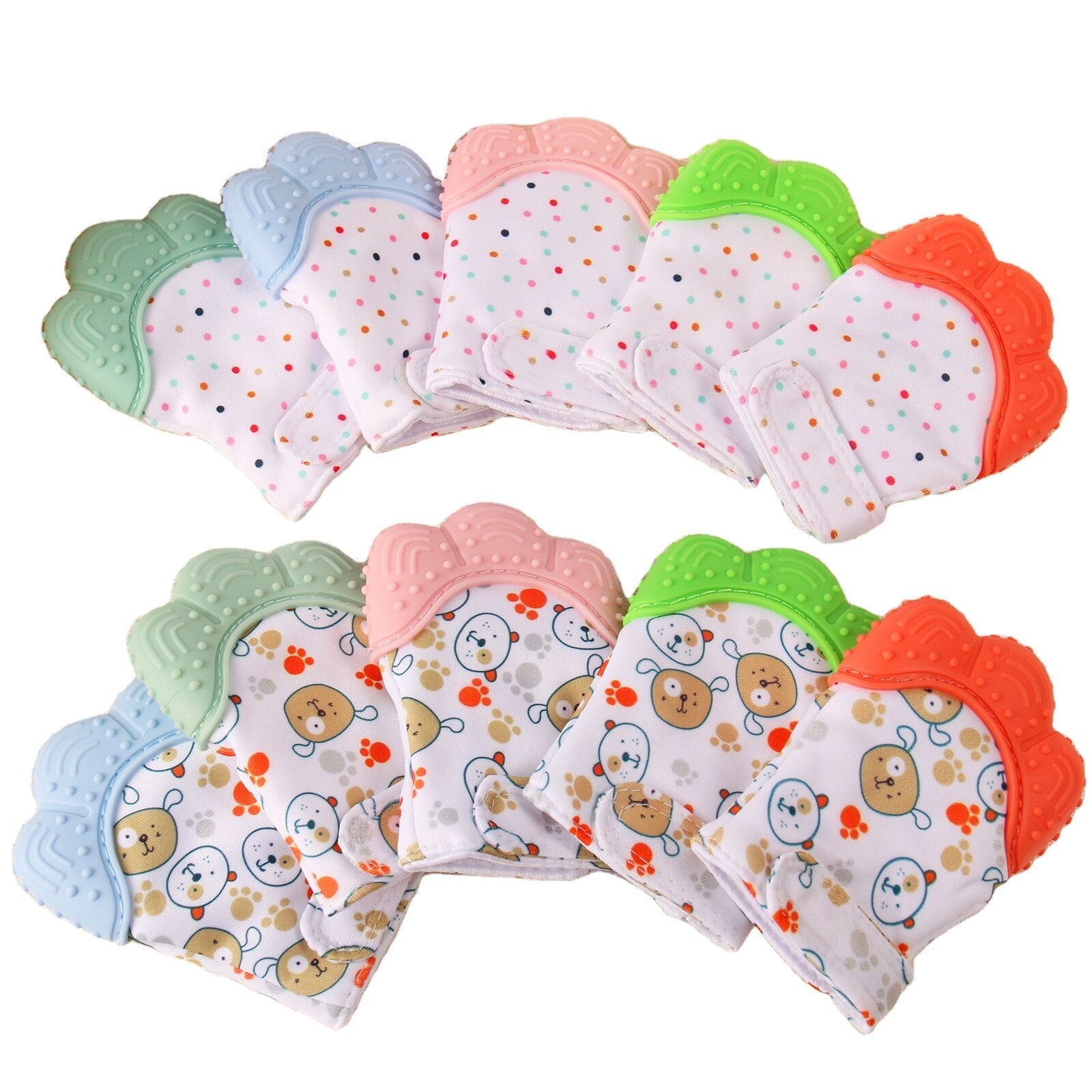 Gants de Dentition pour Bébé – Silicone Sans BPA, Velcro, Lavable Machine | TrioNest™