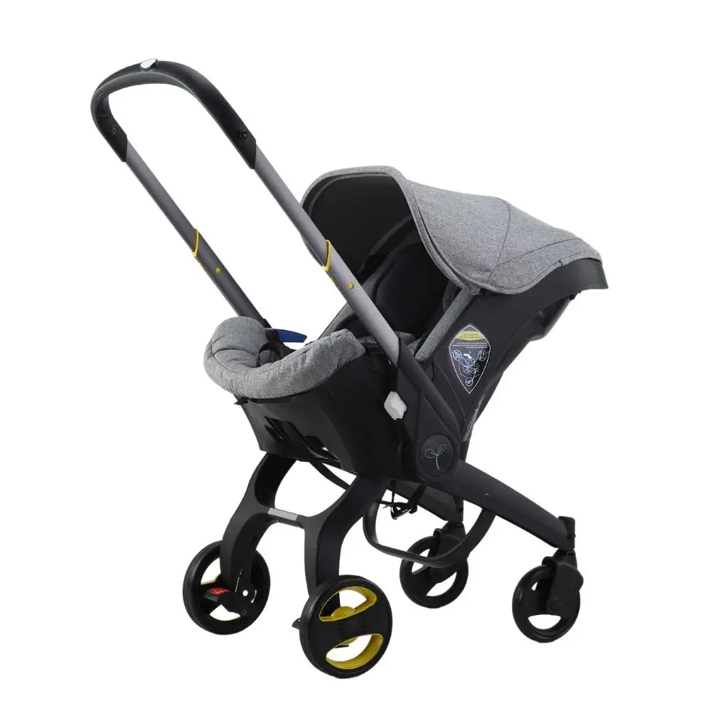 Poussette TrioNest™ 3-en-1 | Siège Auto & Cosy Intégré – Pack Voyage Complet- Naissance à 3 ans – Pliage Compact & Tout-Terrain