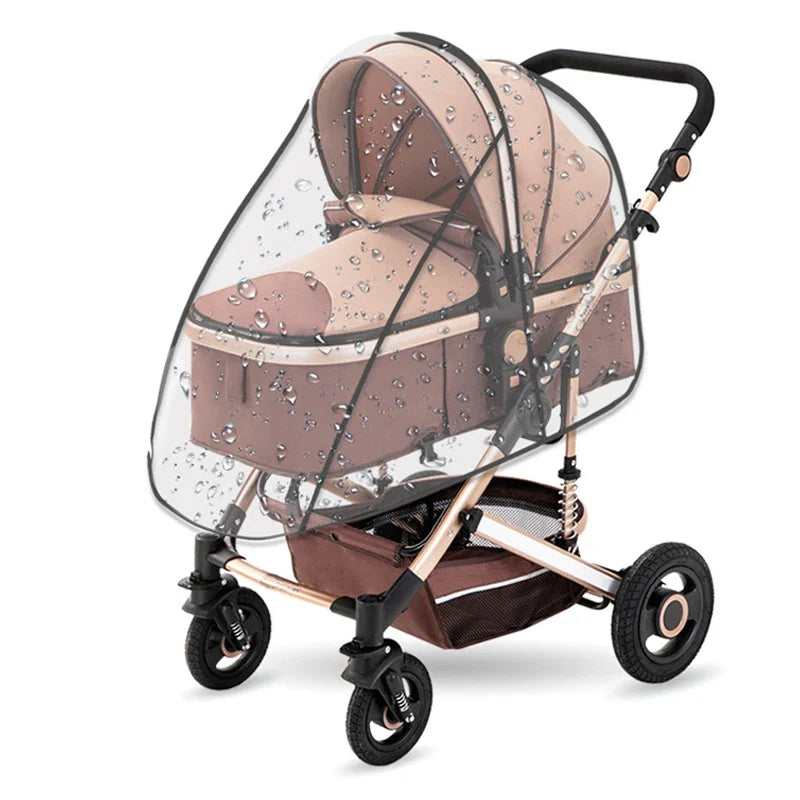 Protège Poussette Universel – Housse de Pluie Transparente pour Poussette | TrioNest™