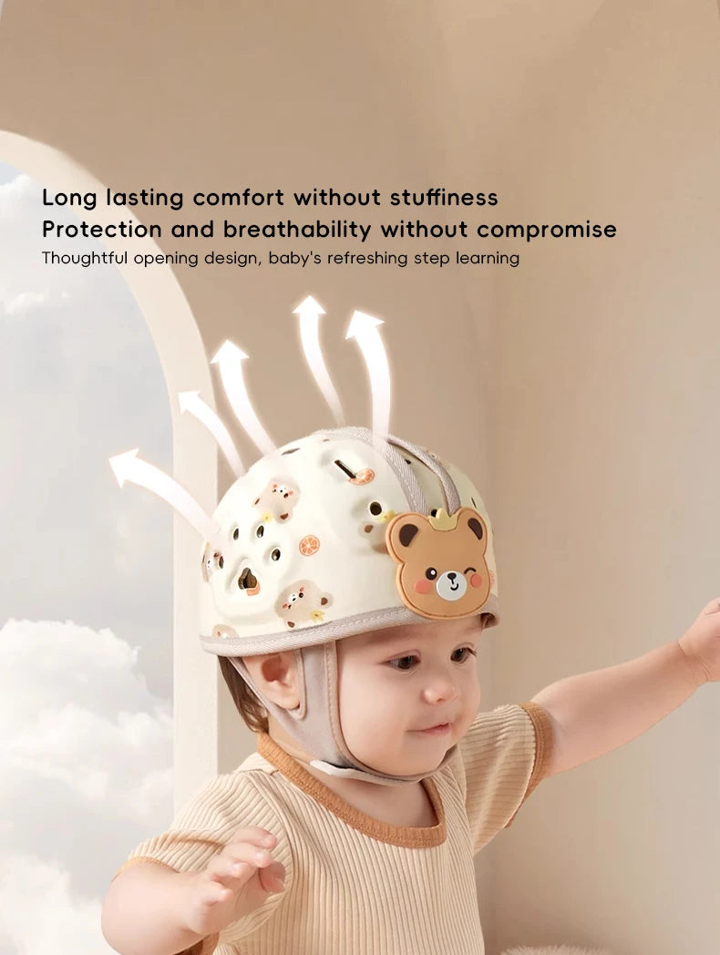 Baby-Sturzschutzhelm — 360° Schutz & Verstellbar | TrioNest™