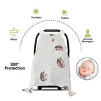 Couverture Pare-Soleil en Mousseline pour Bébé – Housse Poussette & Siège Auto TrioNest™