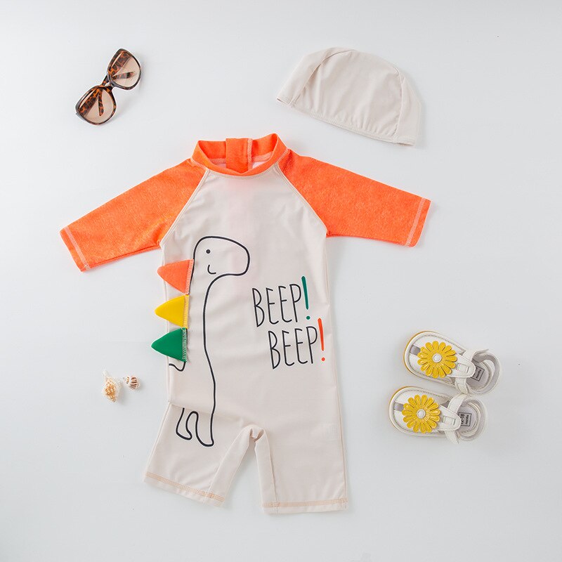Combinaison Anti-UV Bébé TrioNest™ SUNGUARD™ | UPF 50+ | Motifs Animaux Garçon & Fille | 1-7 Ans