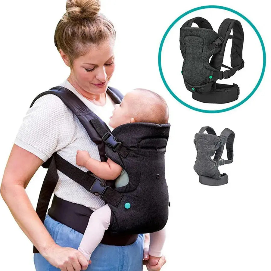 Porte-Bébé Ergonomique 4 en 1 — Écharpe, Kangourou, Dos & Tabouret de Hanche TrioNest™ Poussette 3 en 1