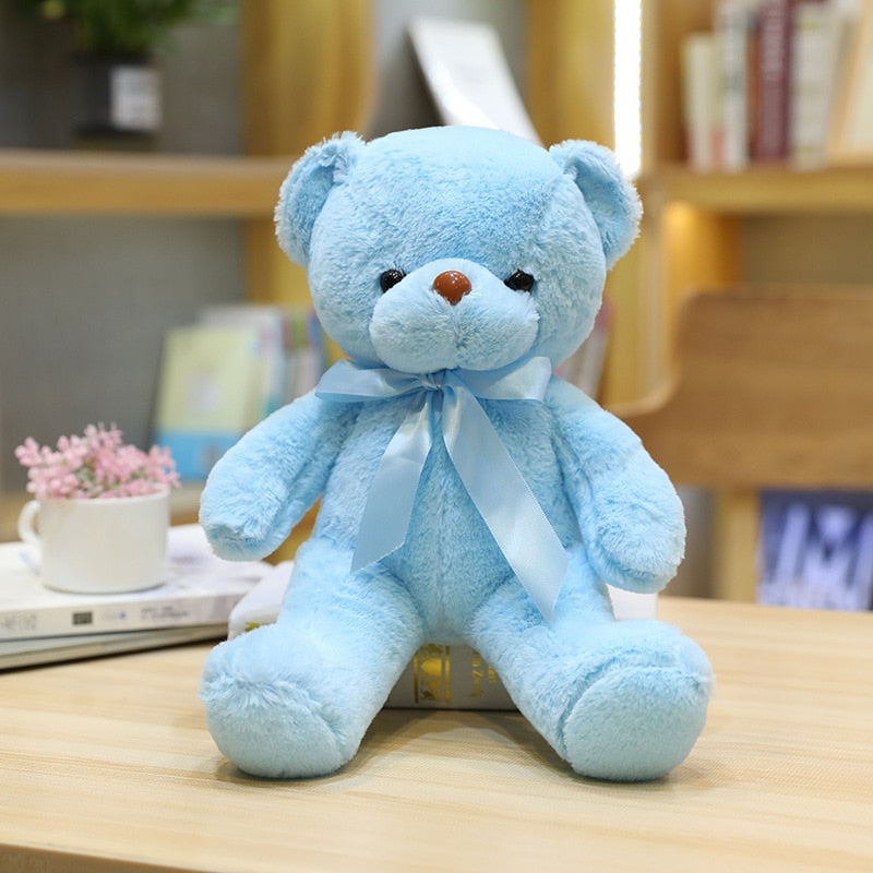 Peluche Ours Adorable 30 cm | TrioNest™ – Douce, Lavable Main, 10 Coloris, Idéale Cadeau Naissance