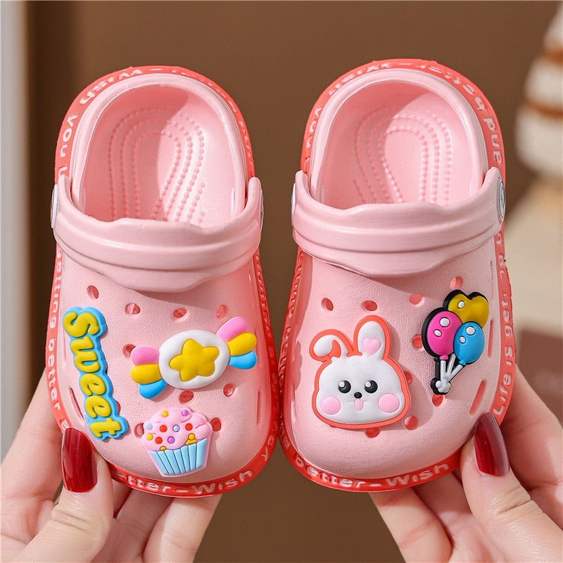 Sandales d’Été Antidérapantes pour Enfants | TrioNest™ – Caoutchouc Souple, Motifs Animaux, 6 Coloris, Tailles 18-29