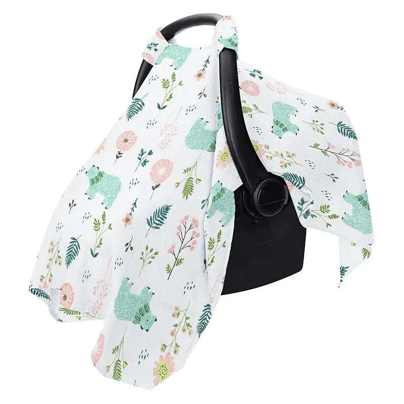 Couverture Pare-Soleil en Mousseline pour Bébé – Housse Poussette & Siège Auto TrioNest™