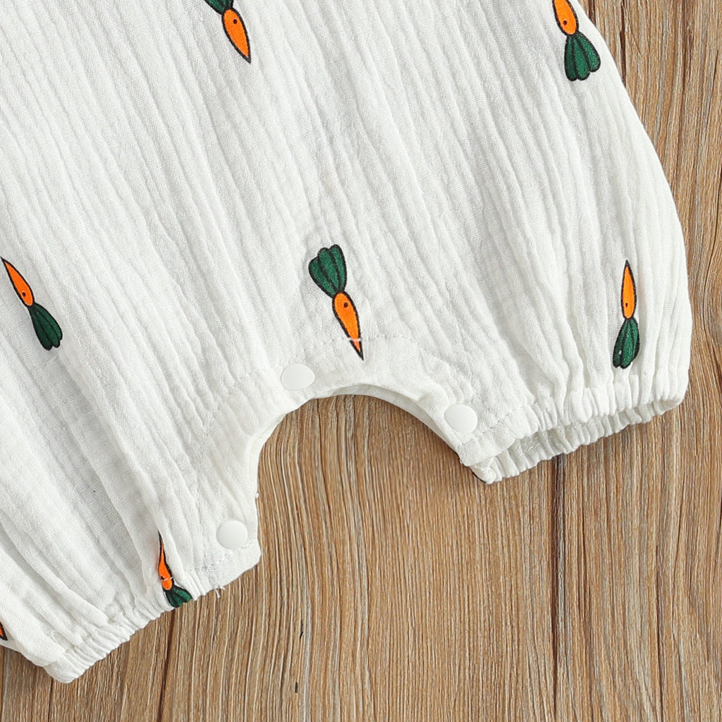 Barboteuse Bébé Sans Manches à Motifs – Coton & Lin, Fermeture Pression, 0-24 Mois, Cadeau Naissance | PrintSnap by TrioNest™ mon adorable bebe