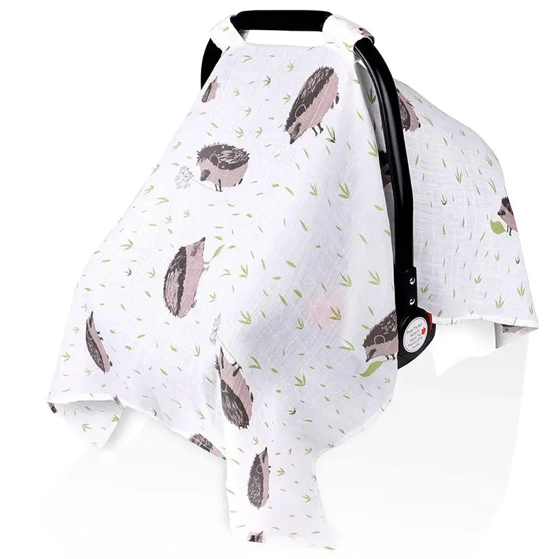 Couverture Pare-Soleil en Mousseline pour Bébé – Housse Poussette & Siège Auto TrioNest™