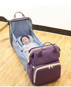 Sac à Langer Bébé NestBag 4 en 1 – Lit Pliant, Table à Langer, Poche Isotherme, Imperméable | TrioNest™