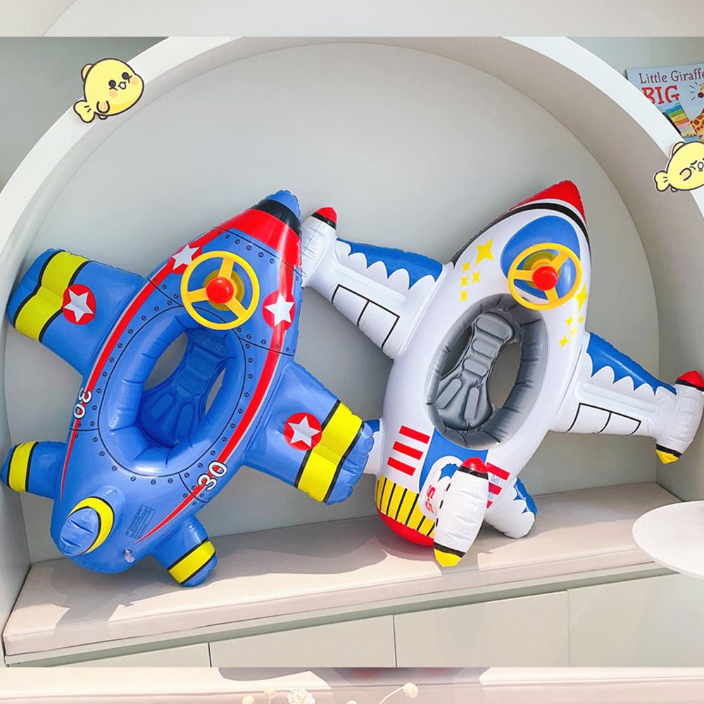 Bouée Bébé Gonflable en Forme d’Avion TrioNest™ AIRFLOAT™ | Siège Confortable, 28 kg | 1-6 Ans | Bleu & Blanc mon adorable bebe