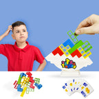 Jouet Puzzle Tour Tetris Enfants – 100% ABS, Équilibre, Motricité Fine, Logique & Travail d'Équipe | TetrisTower by TrioNest™