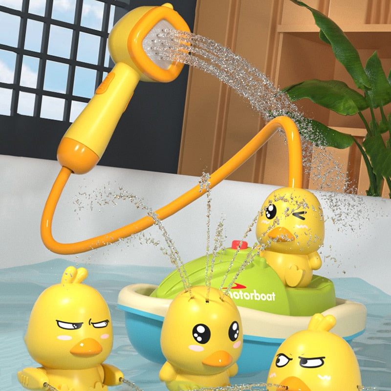 Jouet Canard de Bain pour Enfants TrioNest™ AQUADUCK™ | Jets d’Eau, Ventouses, ABS Sécurisé | Dès 12 Mois