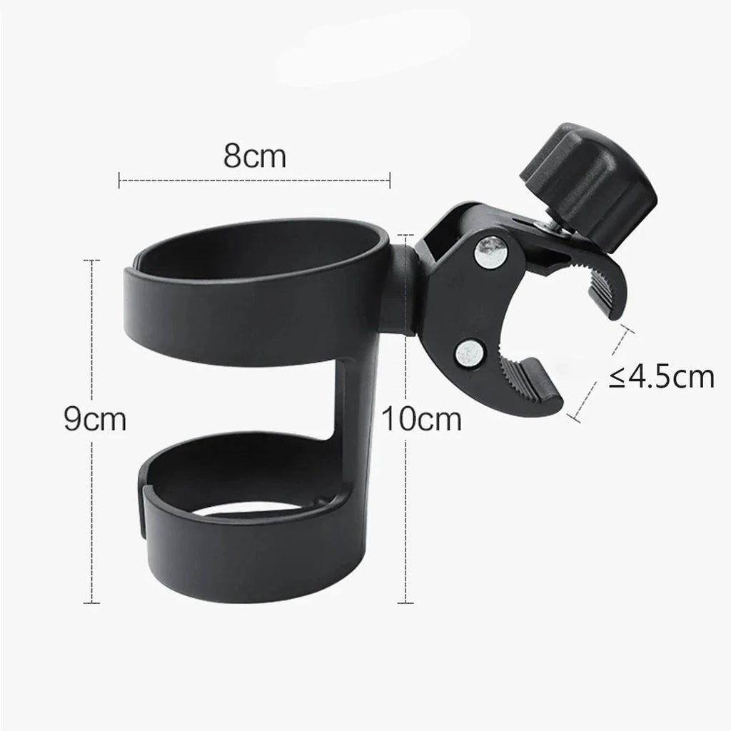 Porte-Gobelet pour Poussette | TrioNest™ – ABS Haute Qualité, Pince Amovible, Universel, 2 Modèles