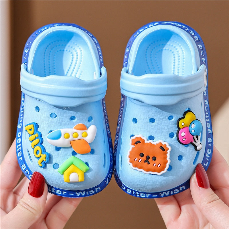 Sandales d’Été Antidérapantes pour Enfants | TrioNest™ – Caoutchouc Souple, Motifs Animaux, 6 Coloris, Tailles 18-29