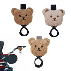 Kinderwagenhaken Baby, niedlicher Plüschtier-Teddybär, robuste Universalhalterung und Gurt, Kinderwagen-Accessoires für Mama