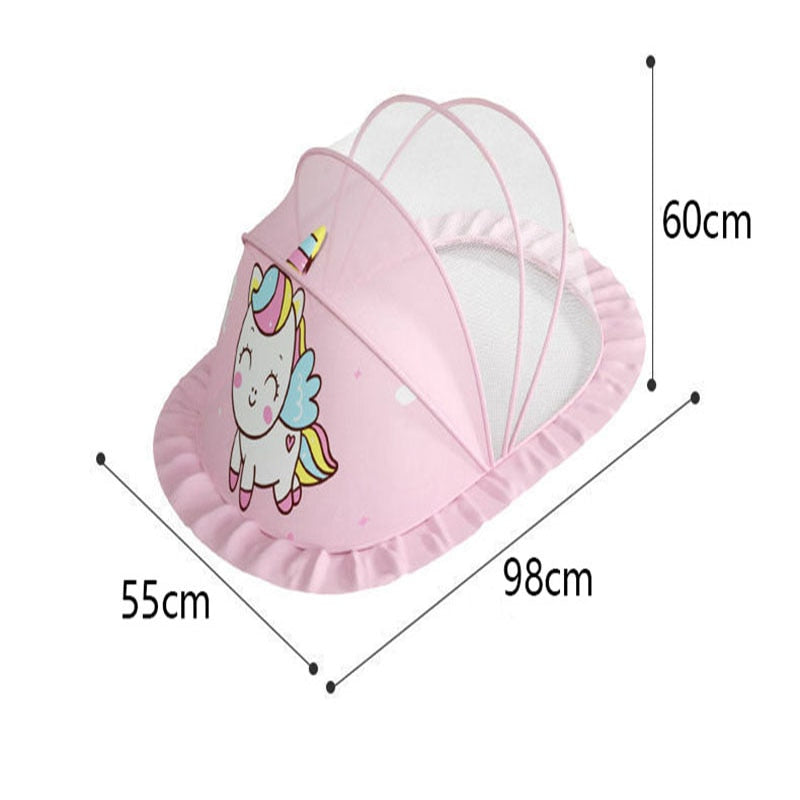 Moustiquaire Lit Bébé Maille Serrée Face Opaque Pliable 2 sec 6 Modèles – TrioNest™