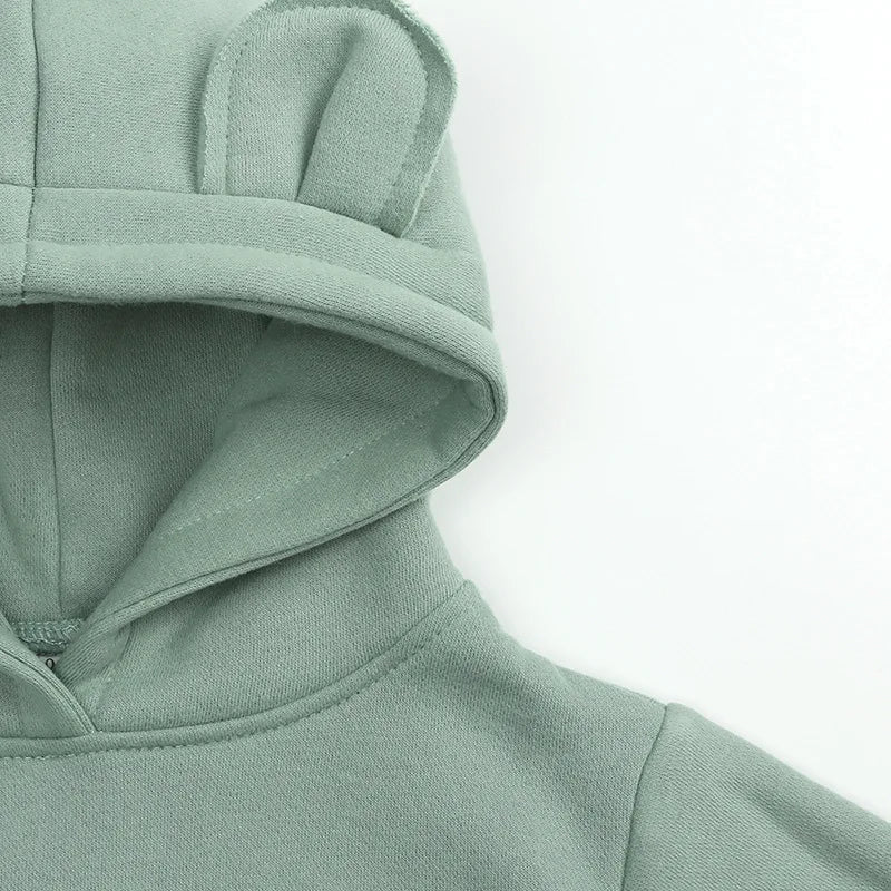Sweat à Capuche Brodé Personnalisé Enfants KidsCraft – Prénom, Doux, Résistant Lavage | TrioNest™