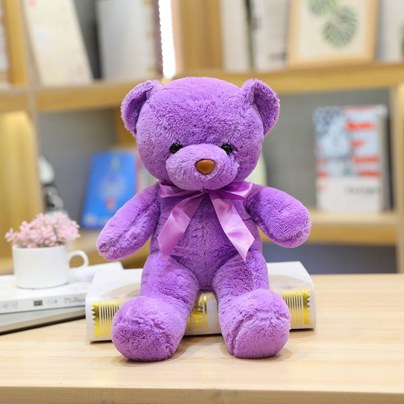 Peluche Ours Adorable 30 cm | TrioNest™ – Douce, Lavable Main, 10 Coloris, Idéale Cadeau Naissance