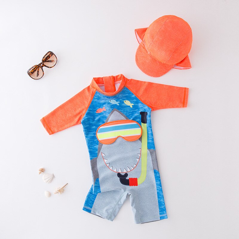 Combinaison Anti-UV Bébé TrioNest™ SUNGUARD™ | UPF 50+ | Motifs Animaux Garçon & Fille | 1-7 Ans