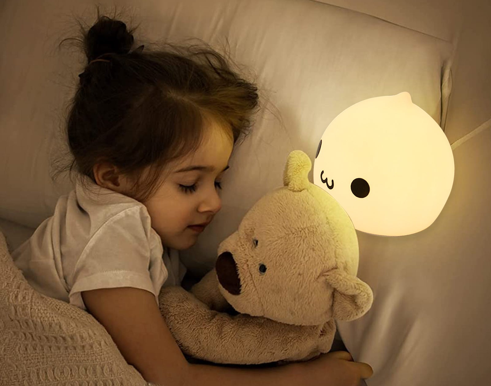 Veilleuse Goutte d'Eau Enfant – 7 Couleurs LED, 3 Modes, Commande Tactile, Déco Chambre | TrioNest™
